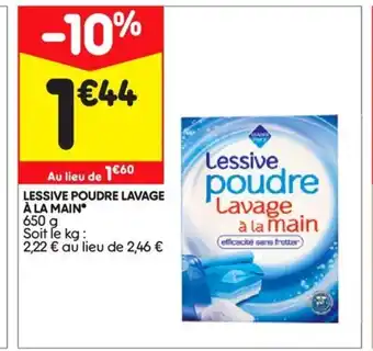 Leader Price Lessive poudre lavage offre