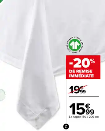 Carrefour La nappe offre