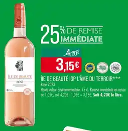 Match L'ÂME DU TERROIR ÎLE DE BEAUTÉ IGP offre