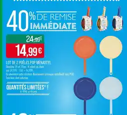 Match MENASTYL LOT DE 2 POÊLES POP offre