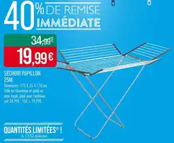 Match SÉCHOIR PAPILLON 25M offre