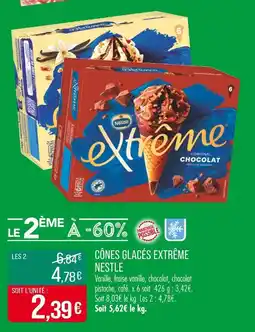 Match NESTLE CÔNES GLACÉS EXTRÊME offre