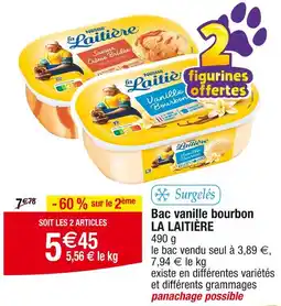Cora x Carrefour LA LAITIÈRE Bac vanille bourbon offre