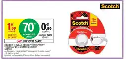 Intermarché SCOTCH DÉVIDOIR + RUBAN ADHÉSIF TRANSPARENT CRYSTAL 25 + 5 MÈTRES GRATUIT offre
