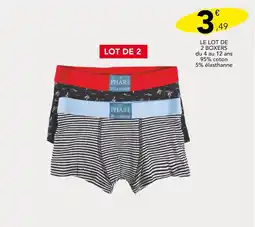 Stokomani LE PHARE DE LA BALEINE LE LOT DE 2 BOXERS offre