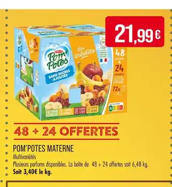 Match MATERNE POM'POTES offre