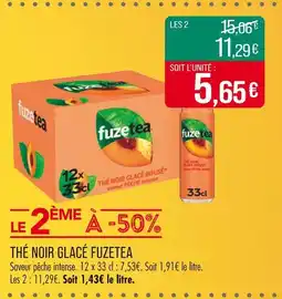 Match FUZETEA THÉ NOIR GLACÉ offre