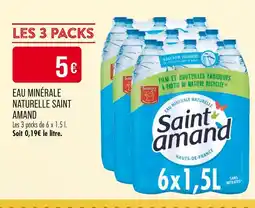 Match SAINT AMAND EAU MINÉRALE NATURELLE offre