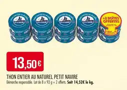 Match PETIT NAVIRE THON ENTIER AU NATUREL offre