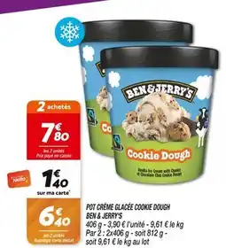 BEN & JERRY'S POT CRĂME GLACĂE COOKIE DOUGH