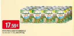 Match BONDUELLE PETITS POIS & CAROTTES offre