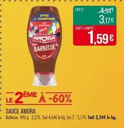 Match AMORA SAUCE offre