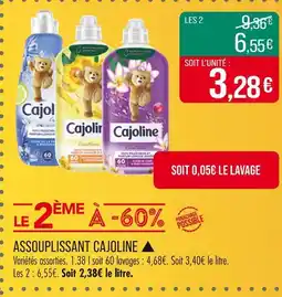 Match CAJOLINE ASSOUPLISSANT ▲ offre