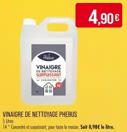 Match PHEBUS VINAIGRE DE NETTOYAGE offre