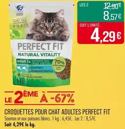 Match PERFECT FIT CROQUETTES POUR CHAT ADULTES offre