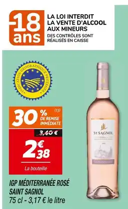Netto SAINT SAGNOL IGP MÉDITERRANÉE ROSÉ offre