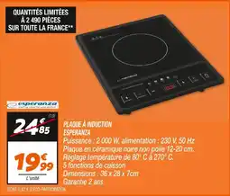 Netto ESPERANZA PLAQUE À INDUCTION offre