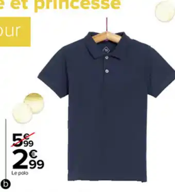 Carrefour Polo garcon offre