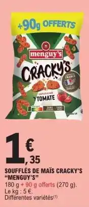 E.Leclerc Menguy's - soufflés de maïs cracky's offre