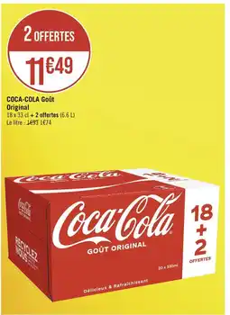 Géant Casino COCA-COLA COCA-COLA Goût Original offre