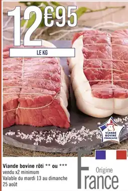 Géant Casino Viande bovine rôti ** ou offre