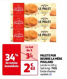 Auchan PALETS PUR BEURRE LA MÈRE POULARD offre
