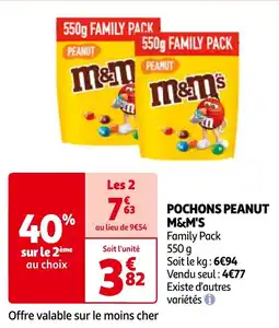 Auchan POCHONS PEANUT M&M'S offre