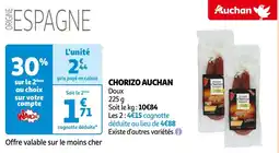 Auchan CHORIZO AUCHAN offre