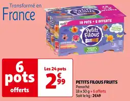 Auchan PETITS FILOUS FRUITS offre