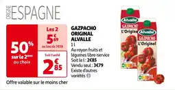 Auchan GAZPACHO ORIGINAL ALVALLE offre