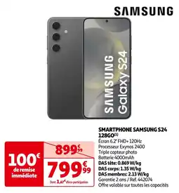 Auchan SAMSUNG Galaxy S24 128GO offre