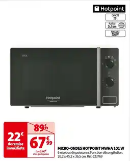 MICRO-ONDES HOTPOINT MWHA 101 W