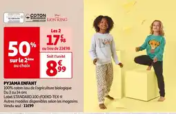 Auchan PYJAMA ENFANT offre