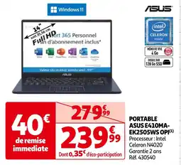 PORTABLE ASUS E410MA- EK2505WS OPI(¹)