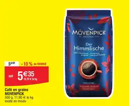 Migros Café en grains MOVENPICK offre