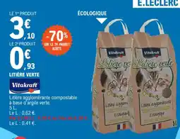 E.Leclerc LITIÈRE VERTE offre