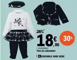 E.Leclerc ENSEMBLE ROBE BÉBÉ offre