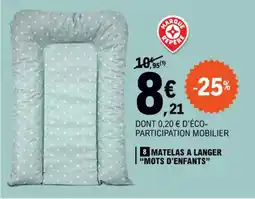 E.Leclerc MATELAS A LANGER "MOTS D'ENFANTS" offre