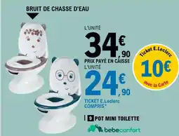 E.Leclerc POT MINI TOILETTE offre