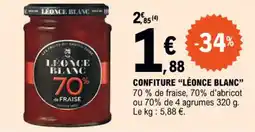 E.Leclerc CONFITURE "LÉONCE BLANC" offre