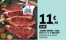 E.Leclerc VIANDE BOVINE : FAUX FILET✰✰✰ A GRILLER(1) offre
