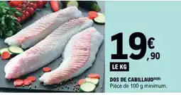 E.Leclerc DOS DE CABILLAUD offre