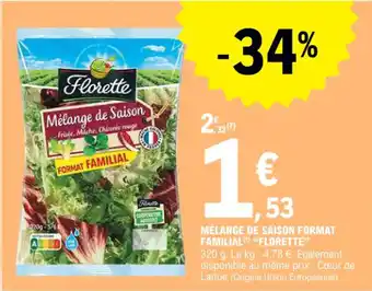 E.Leclerc MÉLANGE DE SAISON FORMAT FAMILIAL "FLORETTE" offre