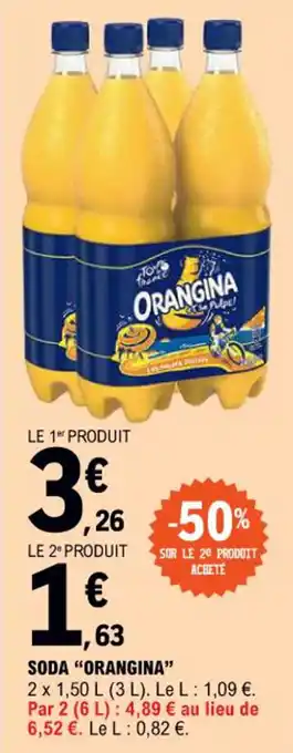 E.Leclerc SODA "ORANGINA" offre
