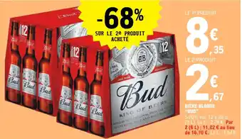 E.Leclerc BIÈRE BLONDE "BUD" offre