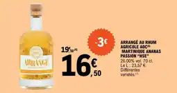 E.Leclerc ARRANGÉ AU RHUM AGRICOLE AOC(6) MARTINIQUE ANANAS PASSION "HSE" offre