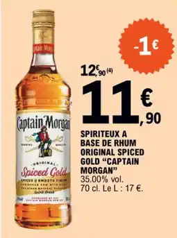 E.Leclerc SPIRITEUX A BASE DE RHUM ORIGINAL SPICED GOLD "CAPTAIN offre