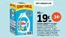 E.Leclerc LESSIVE LIQUIDE(2)(3) ❝LE CHAT” offre