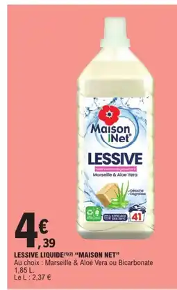 E.Leclerc LESSIVE LIQUIDE (1X2) "MAISON NET" offre