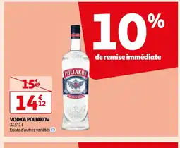 Auchan VODKA POLIAKOV 37.5°11 offre